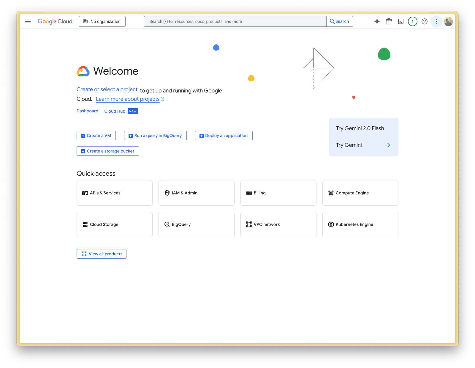 Google Console Screenshot 1